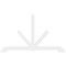 Ekena Millwork Vanguard Architectural Grade PVC Gable Bracket, 84"W x 49"H x 2"D x 4"F, 14/12 Pitch GBP084X49X0204VAN00 - alternate 5